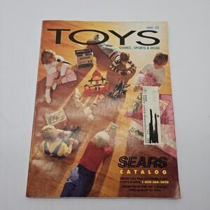 Vintage Sears Toys Catalog 1991-1992 Barbies Nintendo Playmobil More
